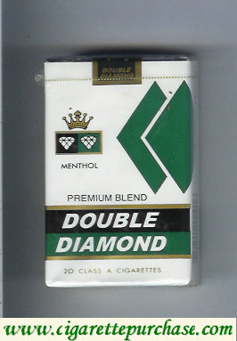 Double Diamond Premium Blend Menthol cigarettes soft box